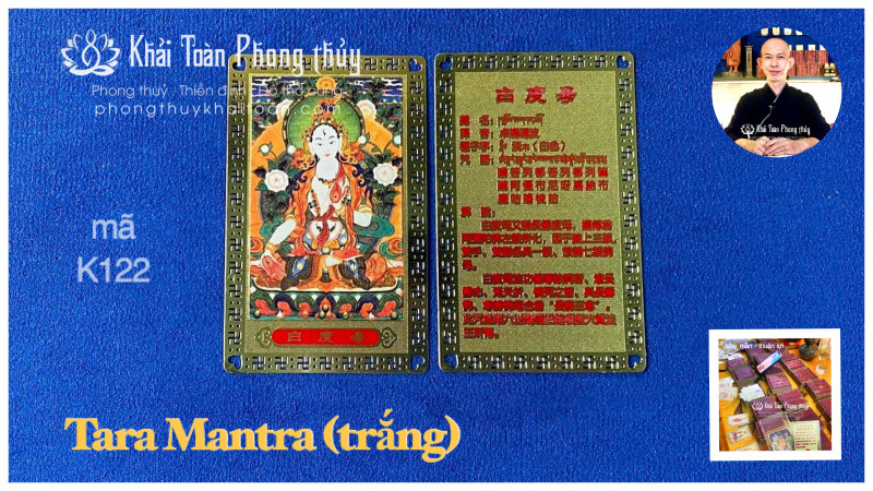 (K122) • Tara Mantra (trắng)