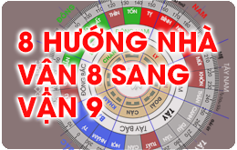 Phong thuỷ nhà vận 8 sang vận 9 theo Huyền không phi tinh