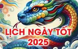 Lịch xem ngày tốt 2025 Ất Tỵ